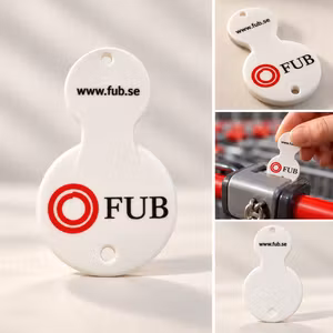 Kundvagnspollett med FUB:s logotyp, 20 pack.