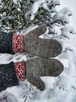 Stickmönster: Siknäsvanten