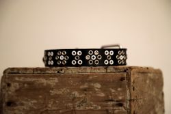 Rádjá - fast hundhalsband i läder