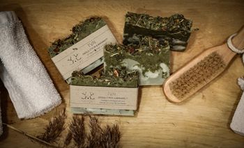Handgjord ekologisk tvål - Nässla, citron & bergamott