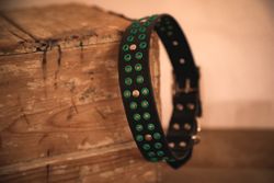 Ridoalgge - fast hundhalsband i läder