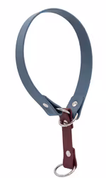 Hundhalsband halvstryp i två färger, Biothane®