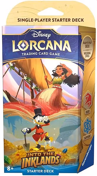 Disney Lorcana TCG: Set 3: Into the Inklands Starter Deck Ruby and Sapphire