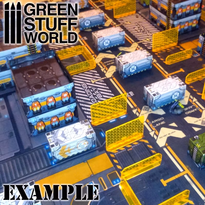 3x Big Energy Walls - Phosphorescent Orange