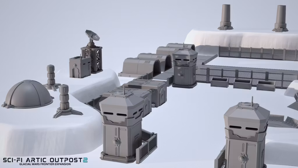 Sci-Fi Artic Outpost 2  - Frosthold Bunker