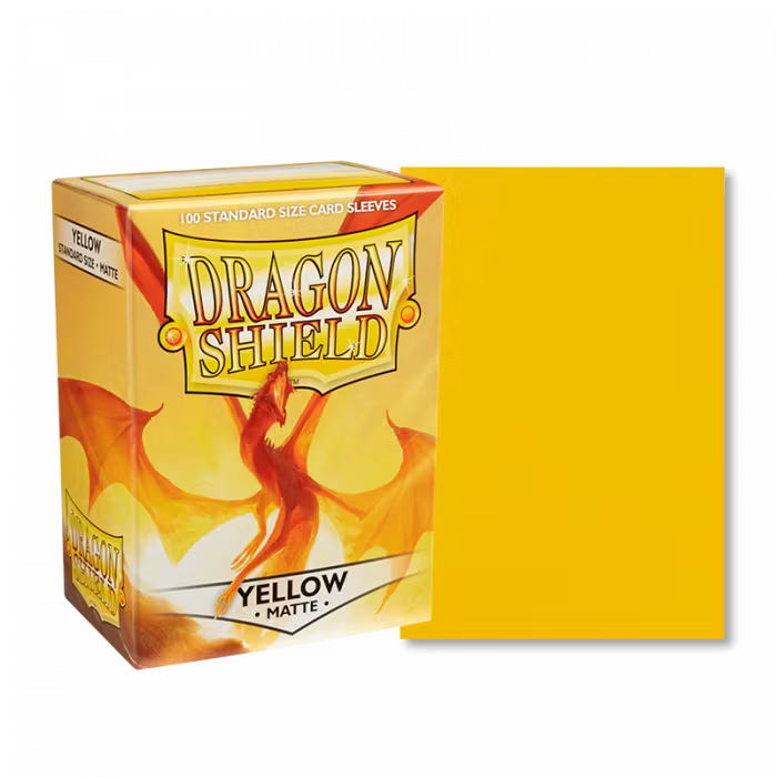 Dragon Shield - Standard Sleeves Matte (100 Sleeves) Yellow