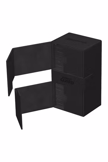 Ultimate Guard Twin Flip`n`Tray 200+ XenoSkin Monocolor Black