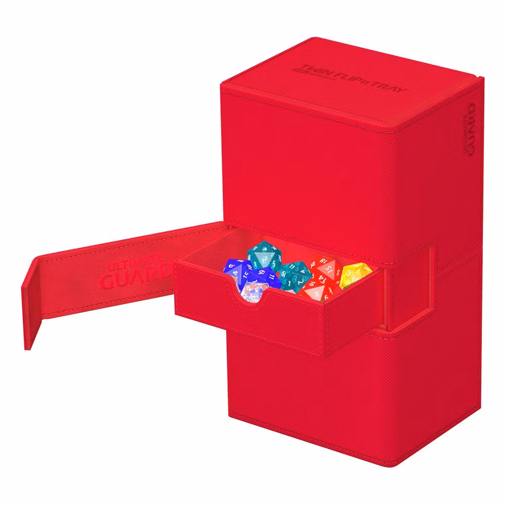 Ultimate Guard Twin Flip`n`Tray 200+ XenoSkin Monocolor Red