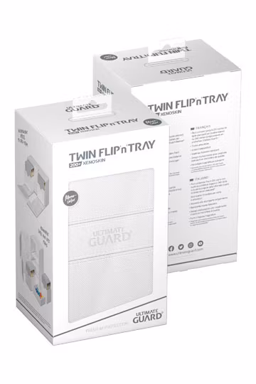 Ultimate Guard Twin Flip`n`Tray 200+ XenoSkin Monocolor White