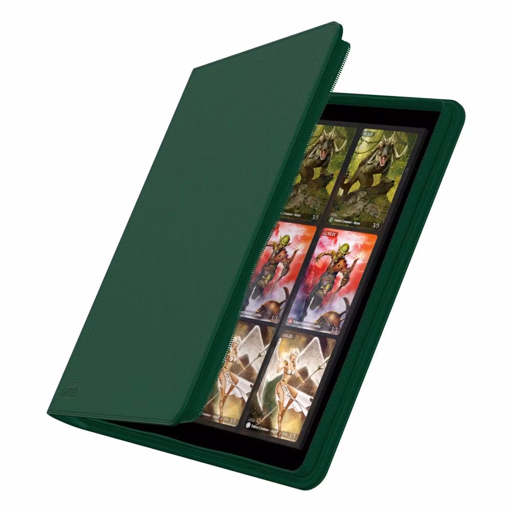 Ultimate Guard Zipfolio 480 - 24-Pocket XenoSkin (Quadrow) - Green
