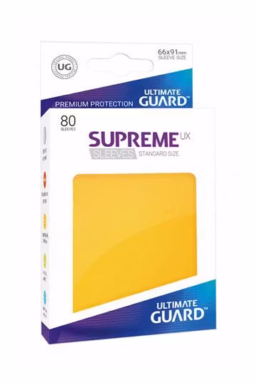 Ultimate Guard Supreme UX Sleeves Standard Size Yellow (80)