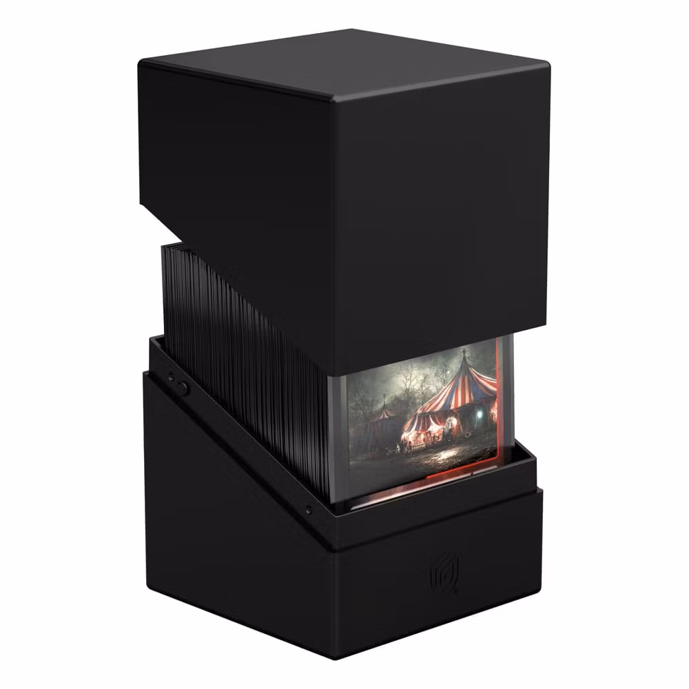 Ultimate Guard Boulder Deck Case 100+ Solid Black Card Boxes Ultimate Guard