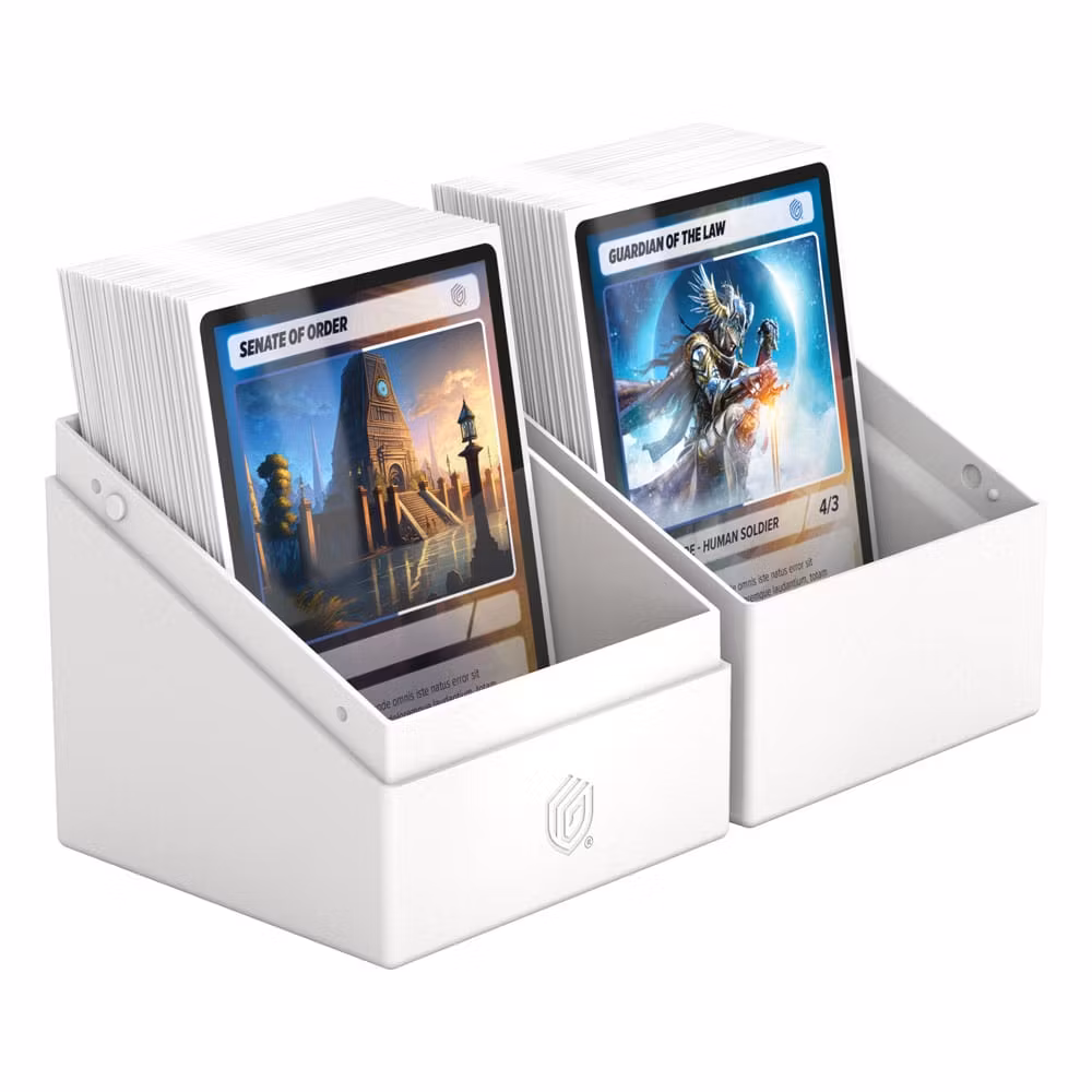 Ultimate Guard Boulder Deck Case 100+ Solid White Card Boxes Ultimate Guard
