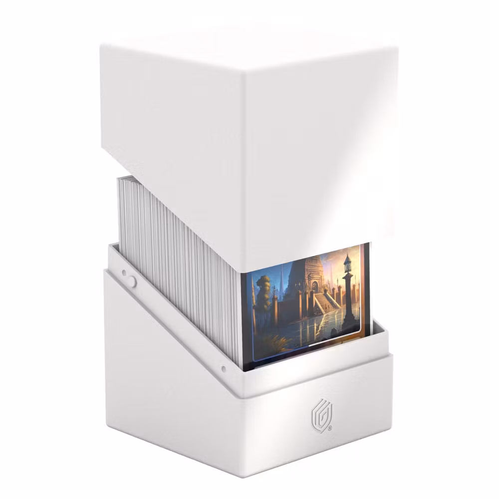 Ultimate Guard Boulder Deck Case 100+ Solid White Card Boxes Ultimate Guard