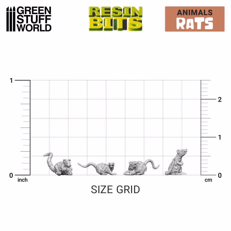 3D printed set - Small Rats