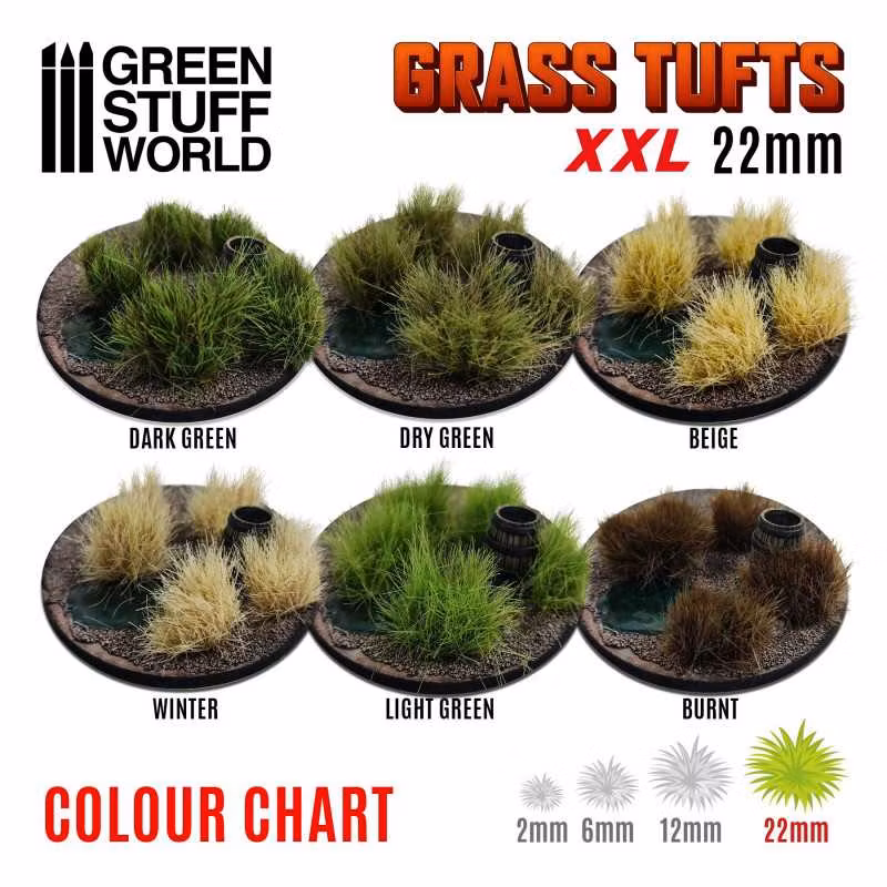 Grass TUFTS XXL - 22mm self-adhesive - BEIGE