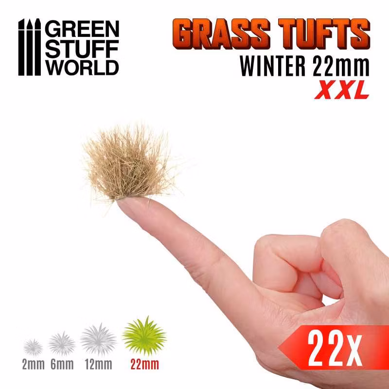 Grass TUFTS XXL - 22mm self-adhesive - WINTER