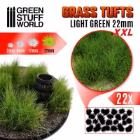 Grass TUFTS XXL - 22mm self-adhesive - LIGHT GREEN