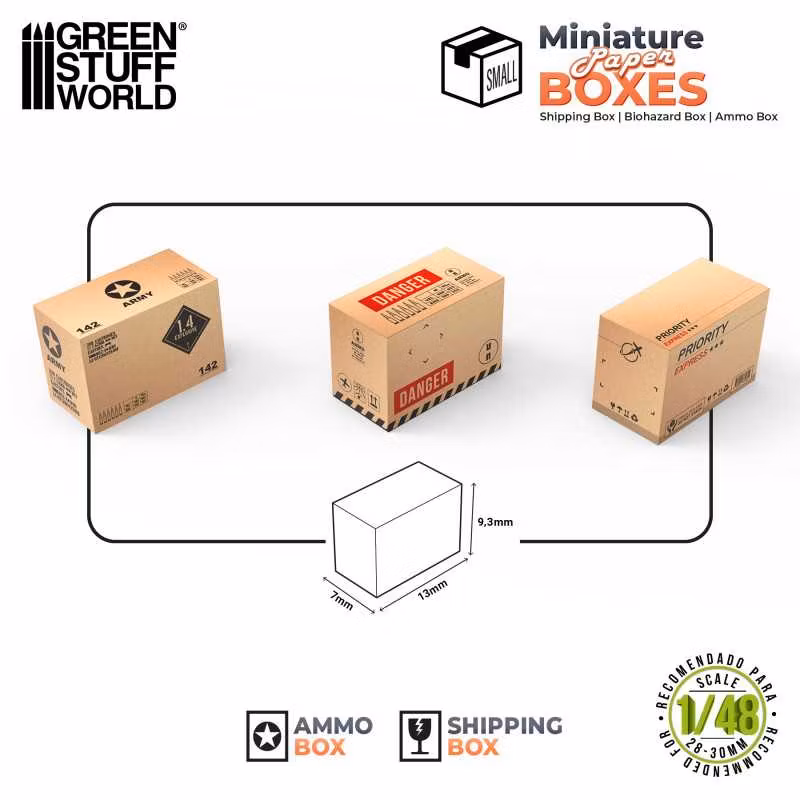 Miniature Printed Boxes - Small