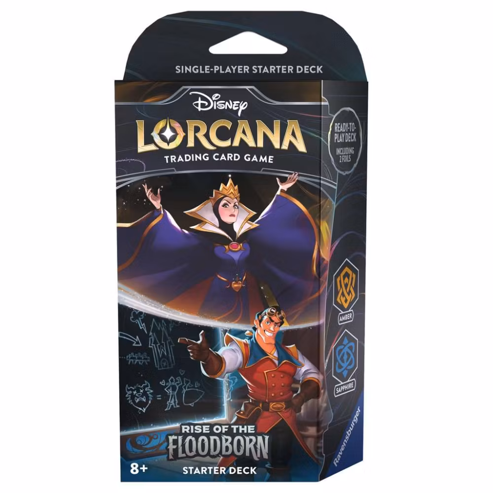 Disney Lorcana TCG - Rise of the Floodborn Starter Deck AMBER & SAPPHIRE