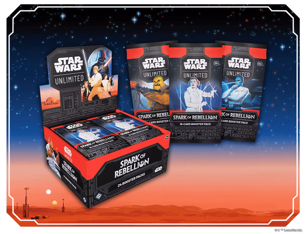 Star Wars: Unlimited - Spark of Rebellion Booster Display