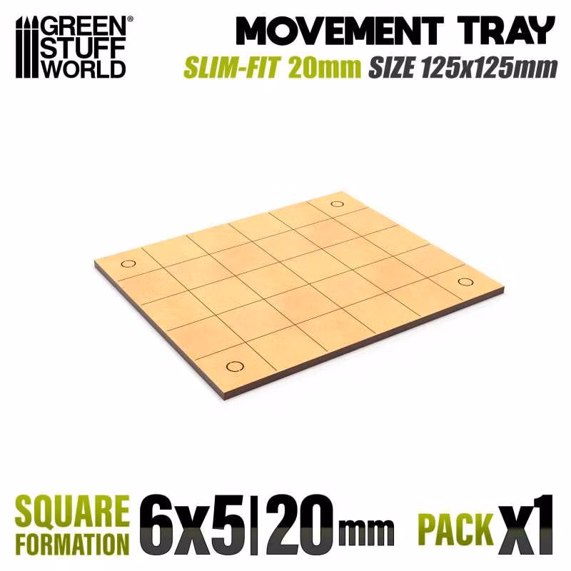 MDF Movement Trays - Slimfit Square 120x100mm