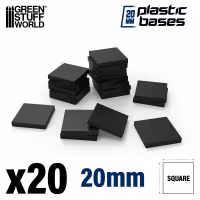 PLASTIC BASES - SQUARE 20x20mm