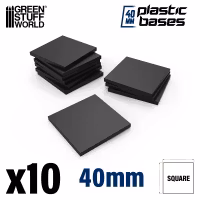 PLASTIC BASES - SQUARE 40x40mm