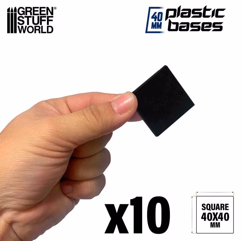 PLASTIC BASES - SQUARE 40x40mm