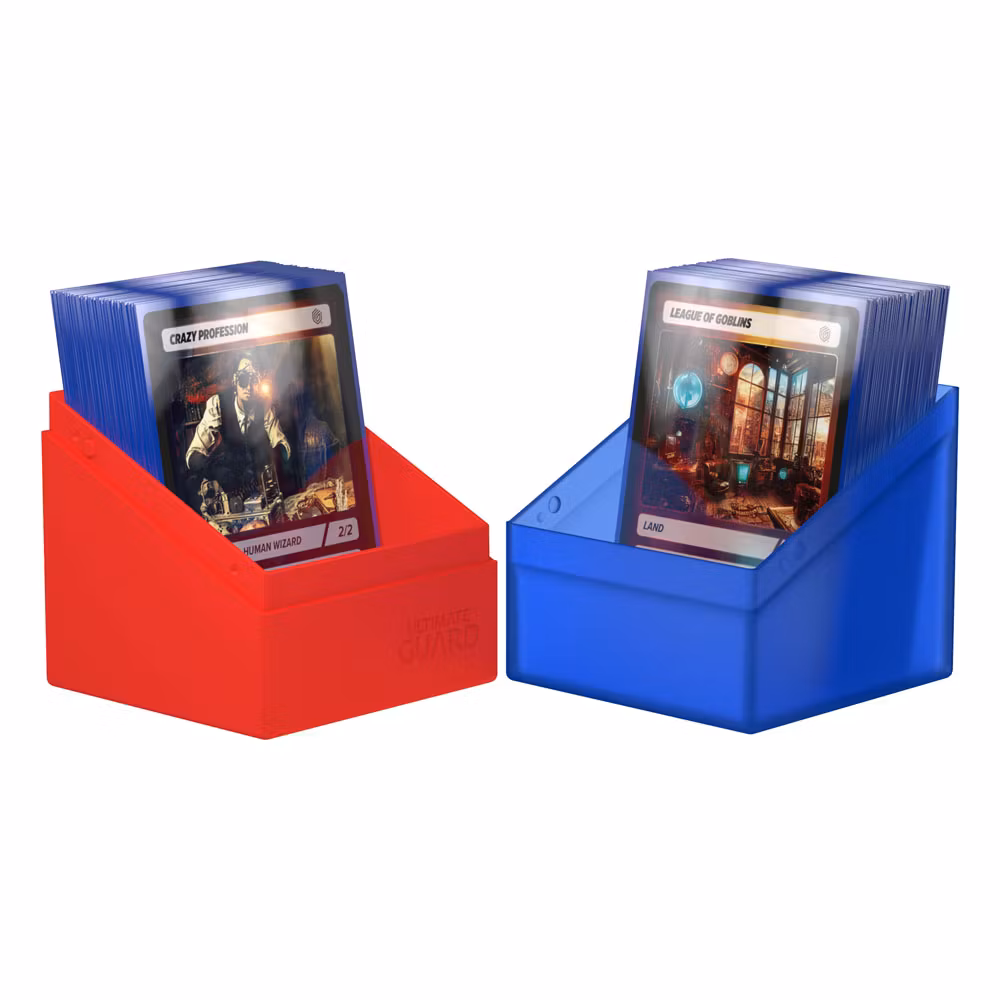 Ultimate Guard Boulder Deck Case 100+ SYNERGY Blue/Red