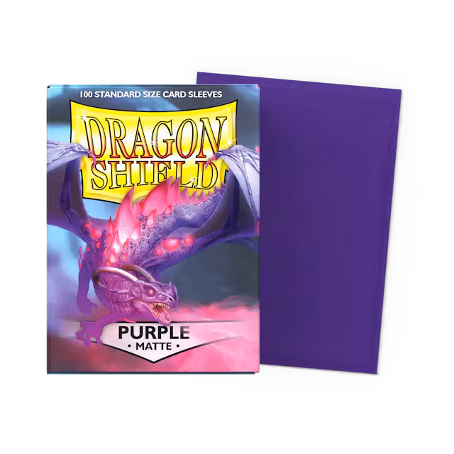 Dragon Shield - Standard Sleeves Matte (100 Sleeves) Purple