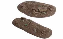 Battlefield in a Box - Ruined City Rubble Piles (x2)