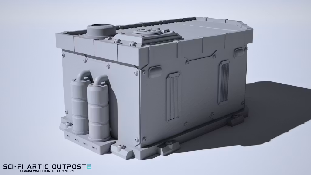 Sci-Fi Artic Outpost 2  - Permafrost House