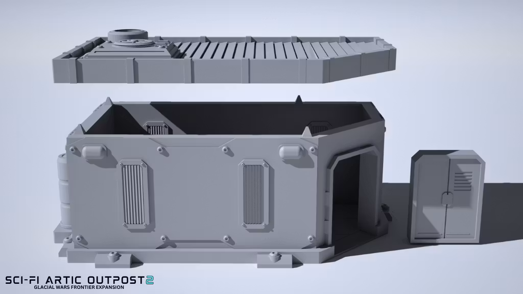 Sci-Fi Artic Outpost 2  - Permafrost House