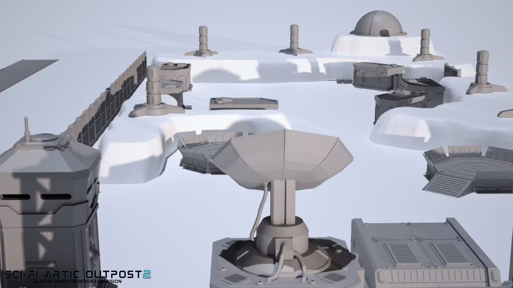 Sci-Fi Artic Outpost 2  - Permafrost House