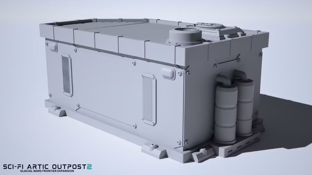 Sci-Fi Artic Outpost 2  - Permafrost House