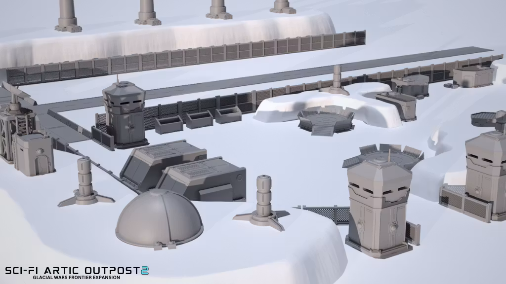 Sci-Fi Artic Outpost 2  - Permafrost House