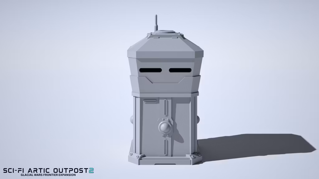 Sci-Fi Artic Outpost 2  - Glacier Guard Tower