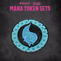 Blue mana life counter (metall)