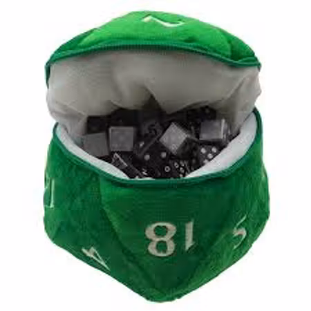 Ultra Pro - D20 Plush Dice Bag GREEN