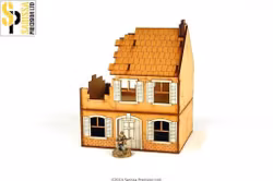 Sarissa Hobby & Terrain - Farm House - Destroyed (28 mm)
