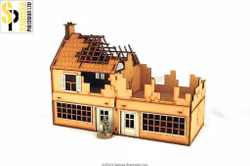 Sarissa Hobby & Terrain - Terrace Shop - Destroyed (28 mm)