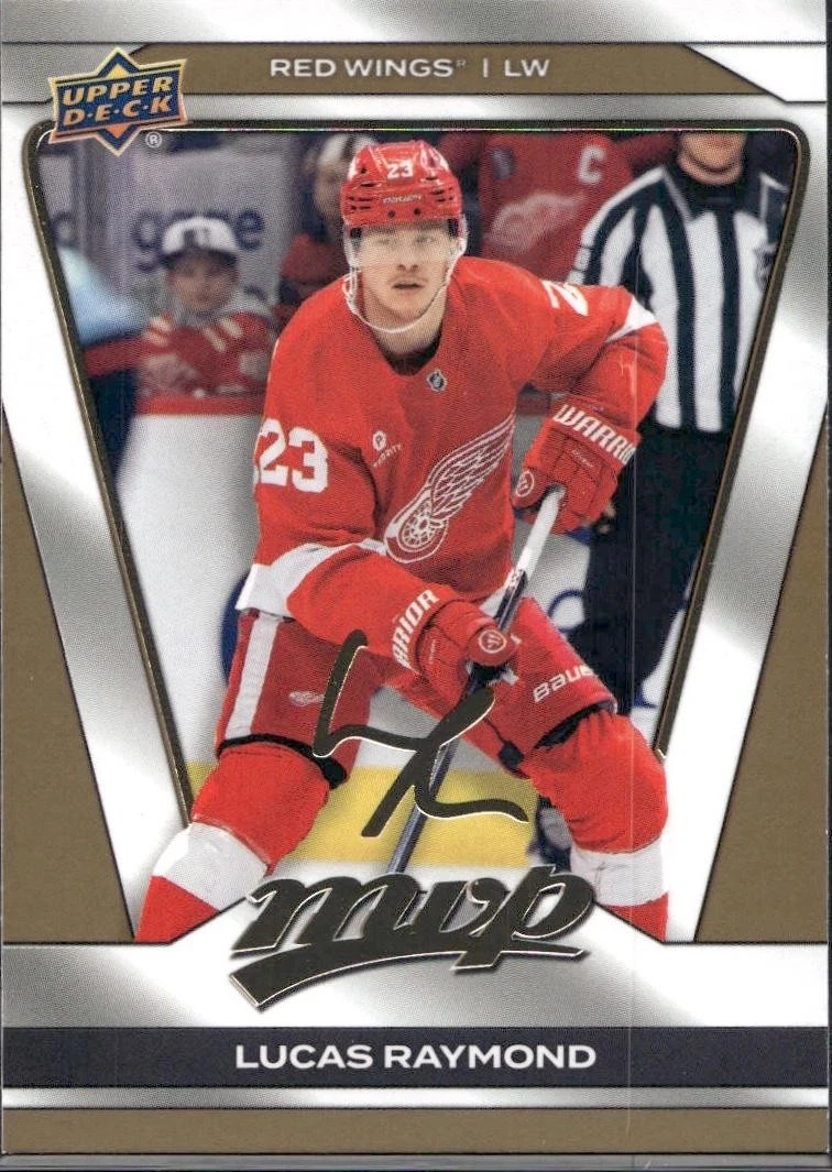 2025-26 Upper Deck MVP #123 Lucas Raymond Gold Script