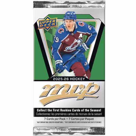 1st Paket 2025-26 Upper Deck MVP (7 kort)