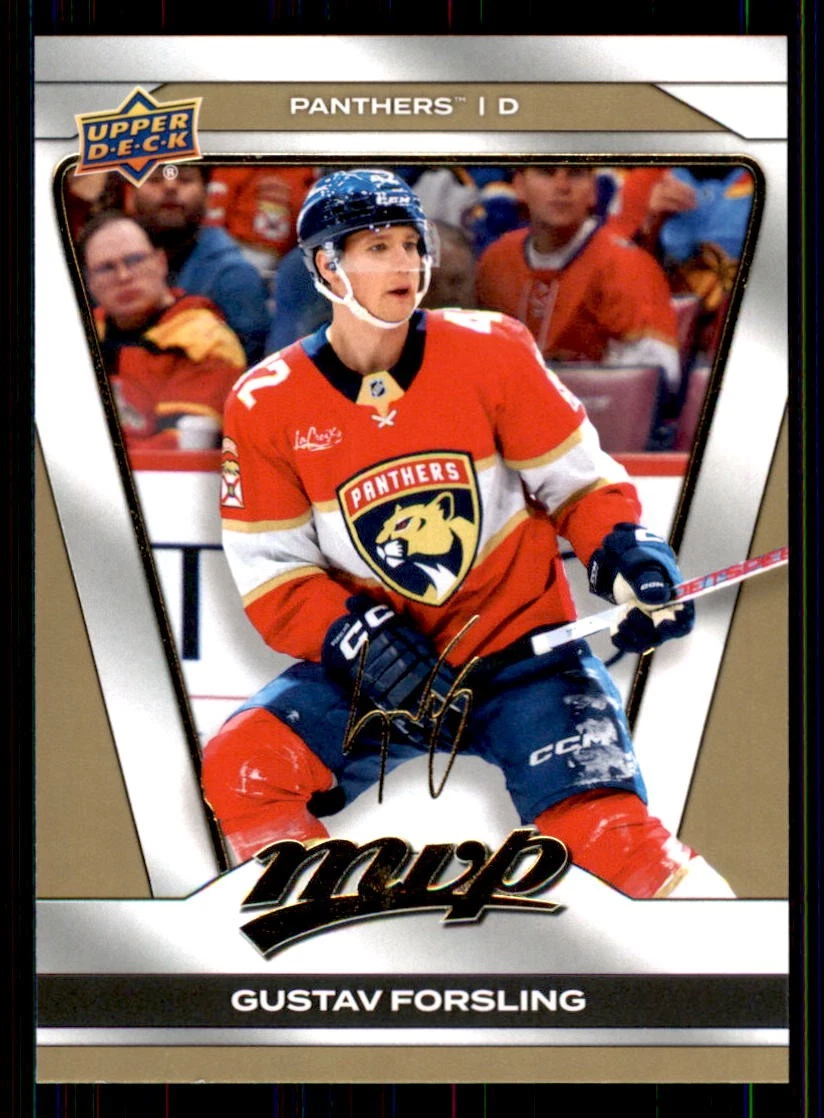 2025-26 Upper Deck MVP Gold Script #55 Gustav Forsling Florida Panthers