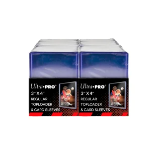 Ultra Pro - 3" x 4" Regular Toploaders (200) + Soft Sleeves (200)