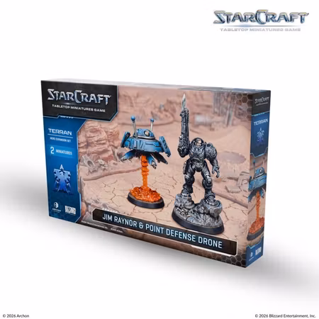 Starcraft TMG: Terran Hero Expansion Set: Jim Raynor & Point Defense Drone