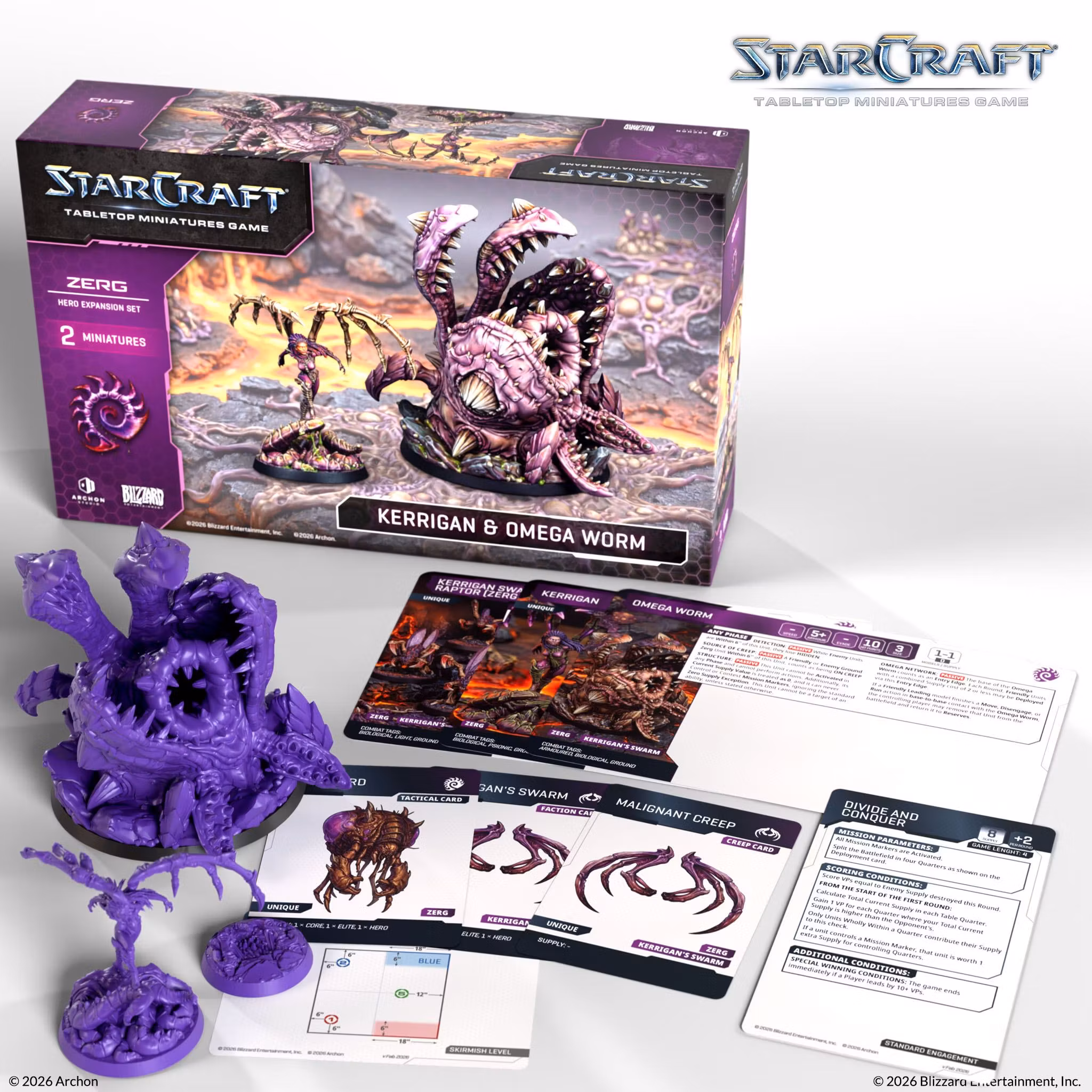 Starcraft TMG: Zerg Hero Expansion Set: Kerrigan & Omega Worm