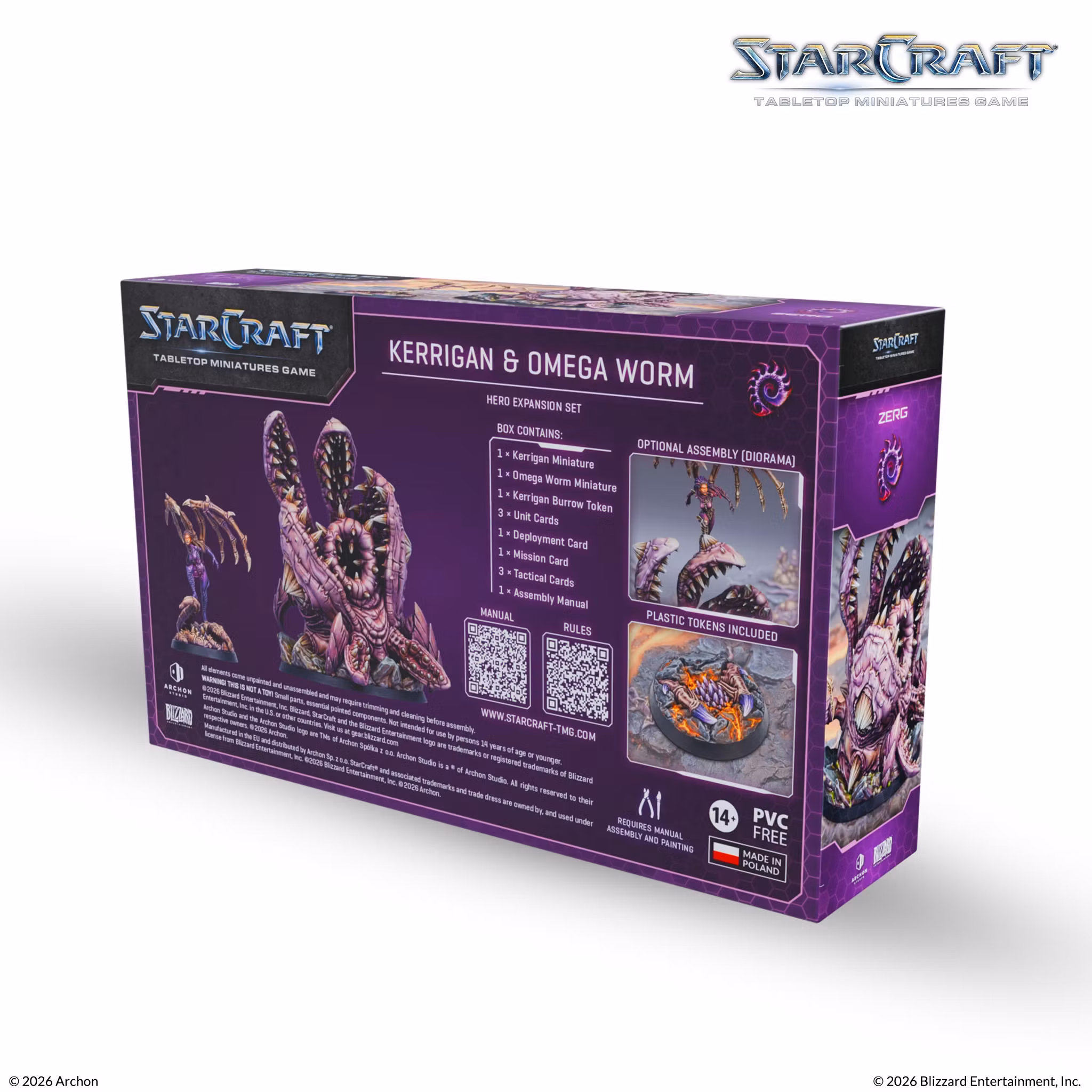 Starcraft TMG: Zerg Hero Expansion Set: Kerrigan & Omega Worm