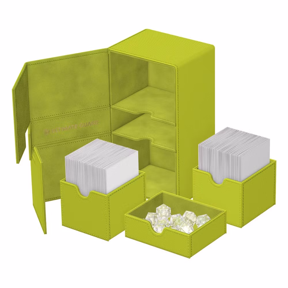 Ultimate Guard Twin Flip'n'Tray 200+ Xenoskin "Summer Edition 2025" - Lime